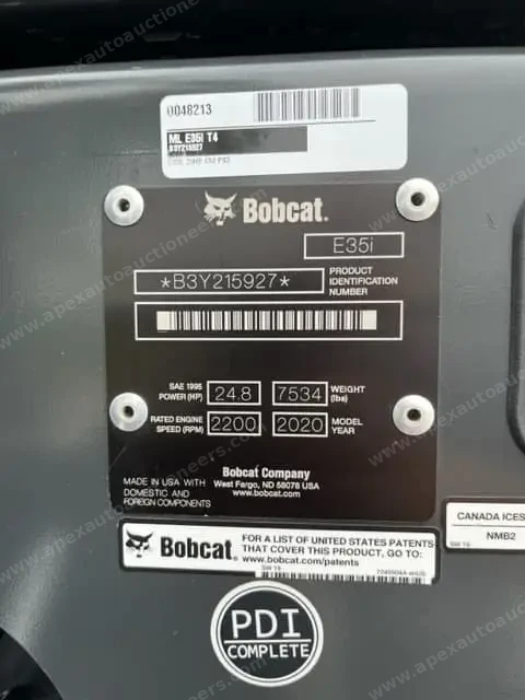 2020 Bobcat E35 Excavator photo 26