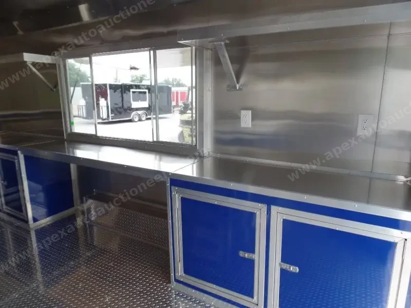8.5' x 17' Yellow Concession Food Trailer photo 25