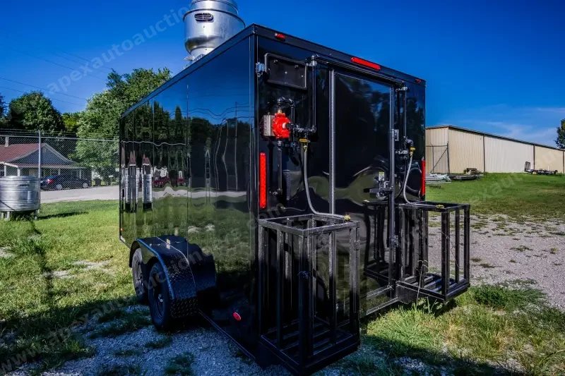 2025 Fully Equipped Food Trailer 7x16 Black-Out photo 4