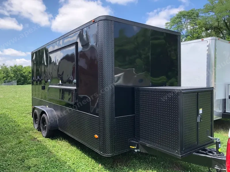 2025 Fully Equipped Food Trailer 7x16 Black-Out photo 10